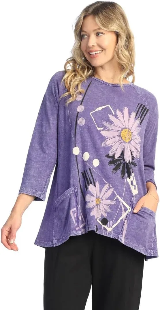 

Топ Jess & Jane Love Letter Mineral Washed с накладным карманом