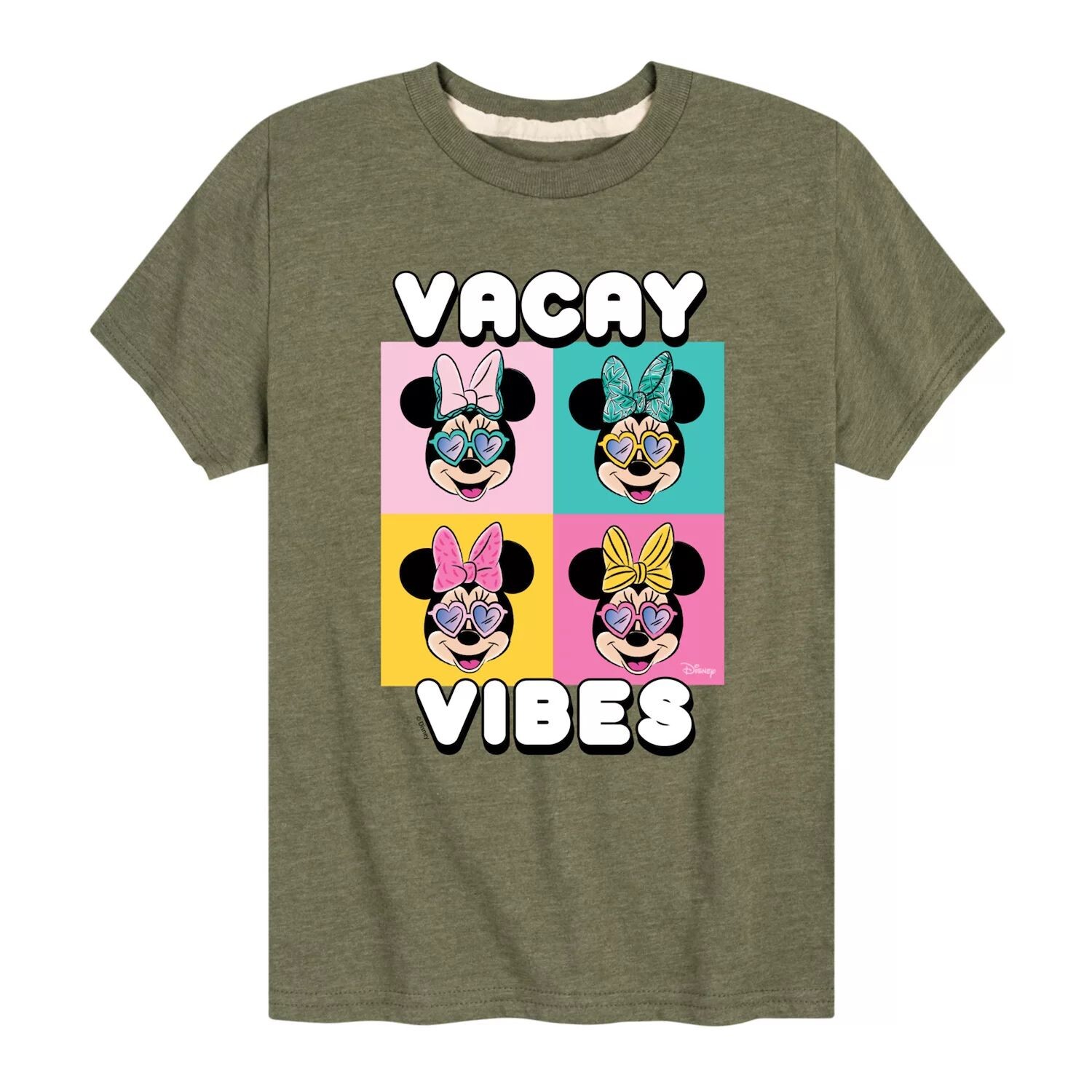 

Футболка Disney's Minnie Mouse с графическим рисунком для мальчиков 8–20 лет Vacay Vibes Disney, зеленый