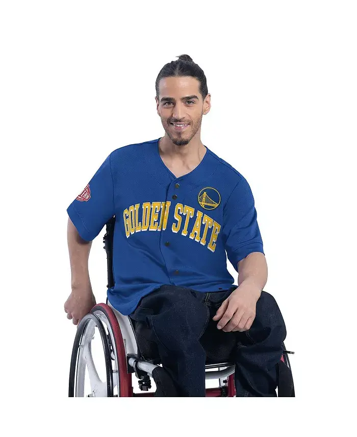 

Мужская бейсбольная модная джерси Star Player адаптивная Golden State Warriors в королевском золотом цвете G-III Sports by Carl Banks