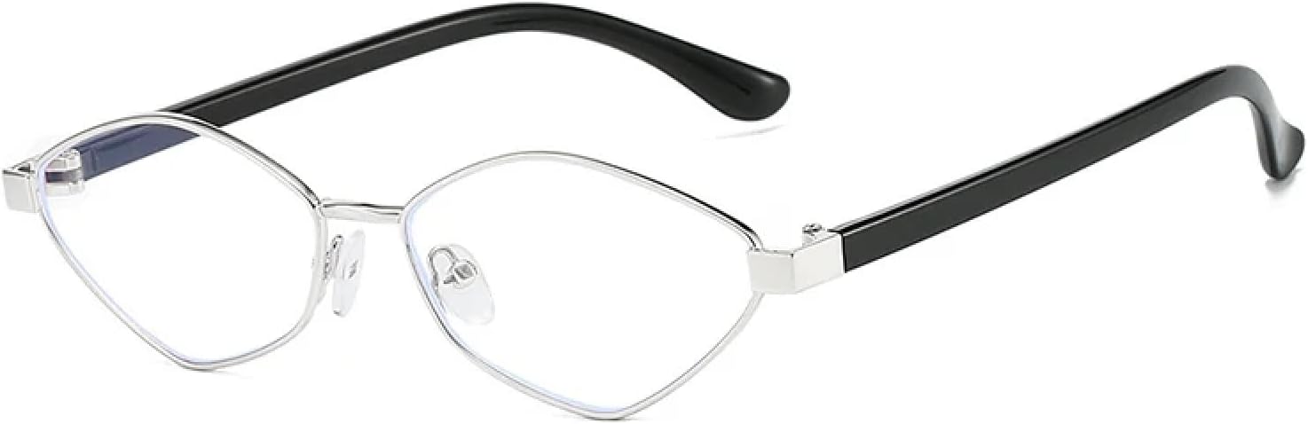 

Солнцезащитные очки с защитой от УФ-излучения UV400 для женщин и мужчин | Необычные линзы «кошачий глаз» с прозрачными линзами | Для занятий спортом на открытом воздухе DSVIGF, Silver Clear