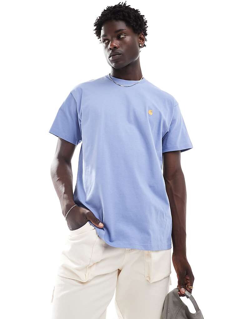 

Carhartt WIP — Чейз — синяя футболка