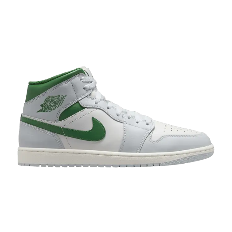

Кроссовки Air Jordan Air Jordan 1 Mid 'Summit White Lucky Green', белый