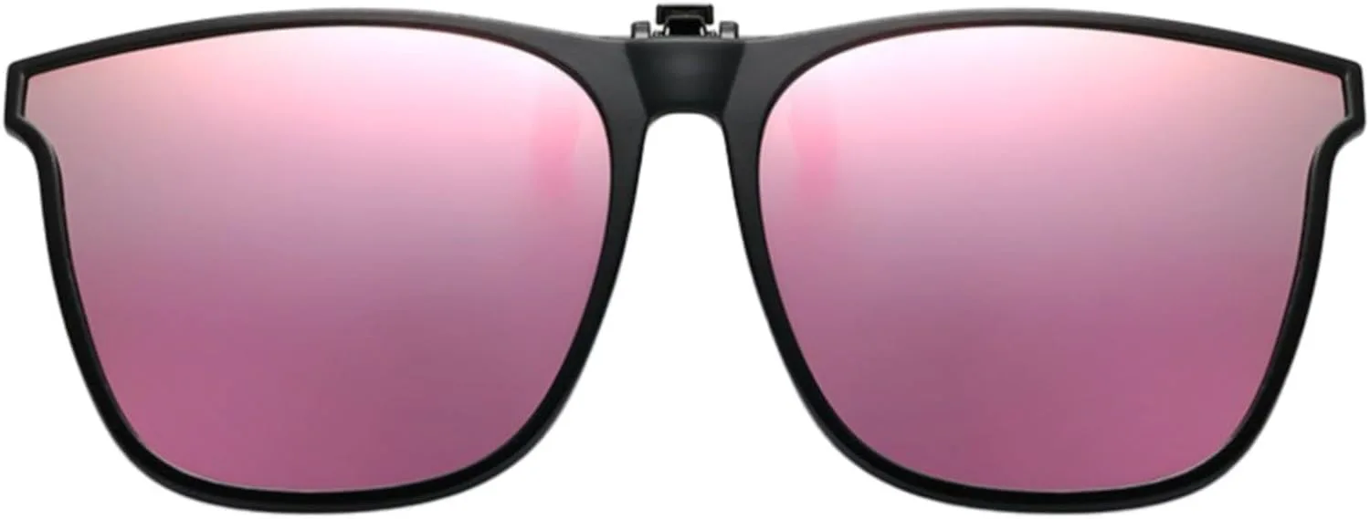 

Большие поляризованные солнцезащитные очки-клипсы, откидные солнцезащитные очки для очков с диоптриями, очки для вождения для женщин и мужчин Generic, Purple