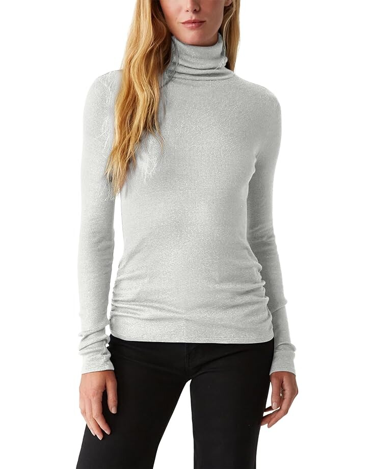 

Футболка Michael Stars Nessa Turtleneck Tee, цвет Hematite