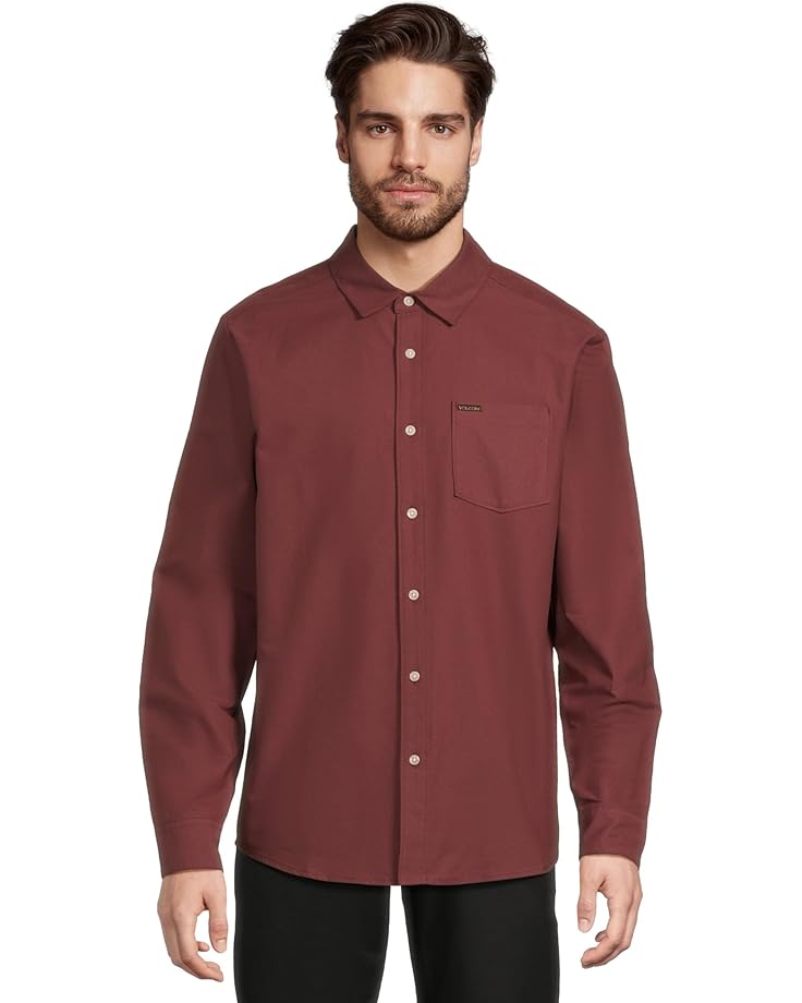 

Мужская рубашка Volcom Veeco Oxford с длинным рукавом, Merlot