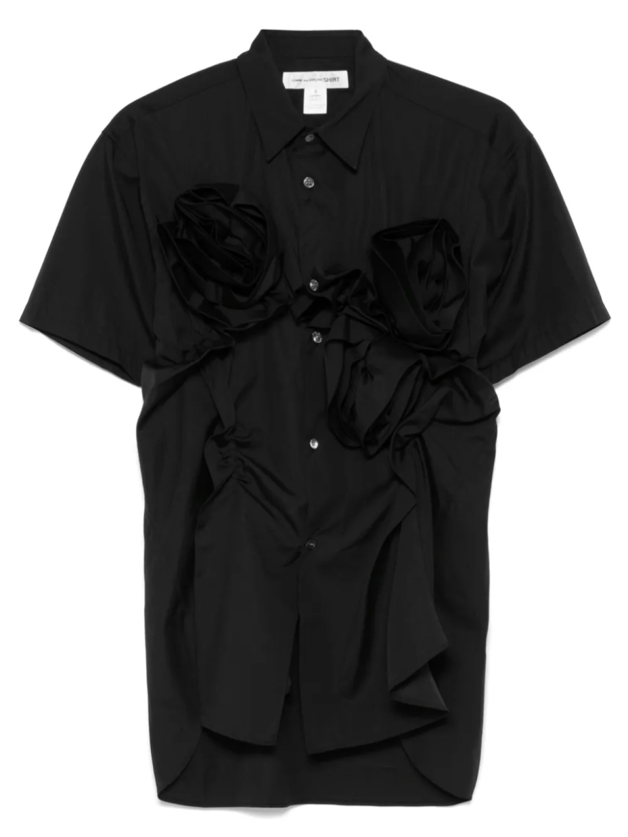 

Рубашка с цветочной аппликацией Comme Des Garçons Shirt, черный