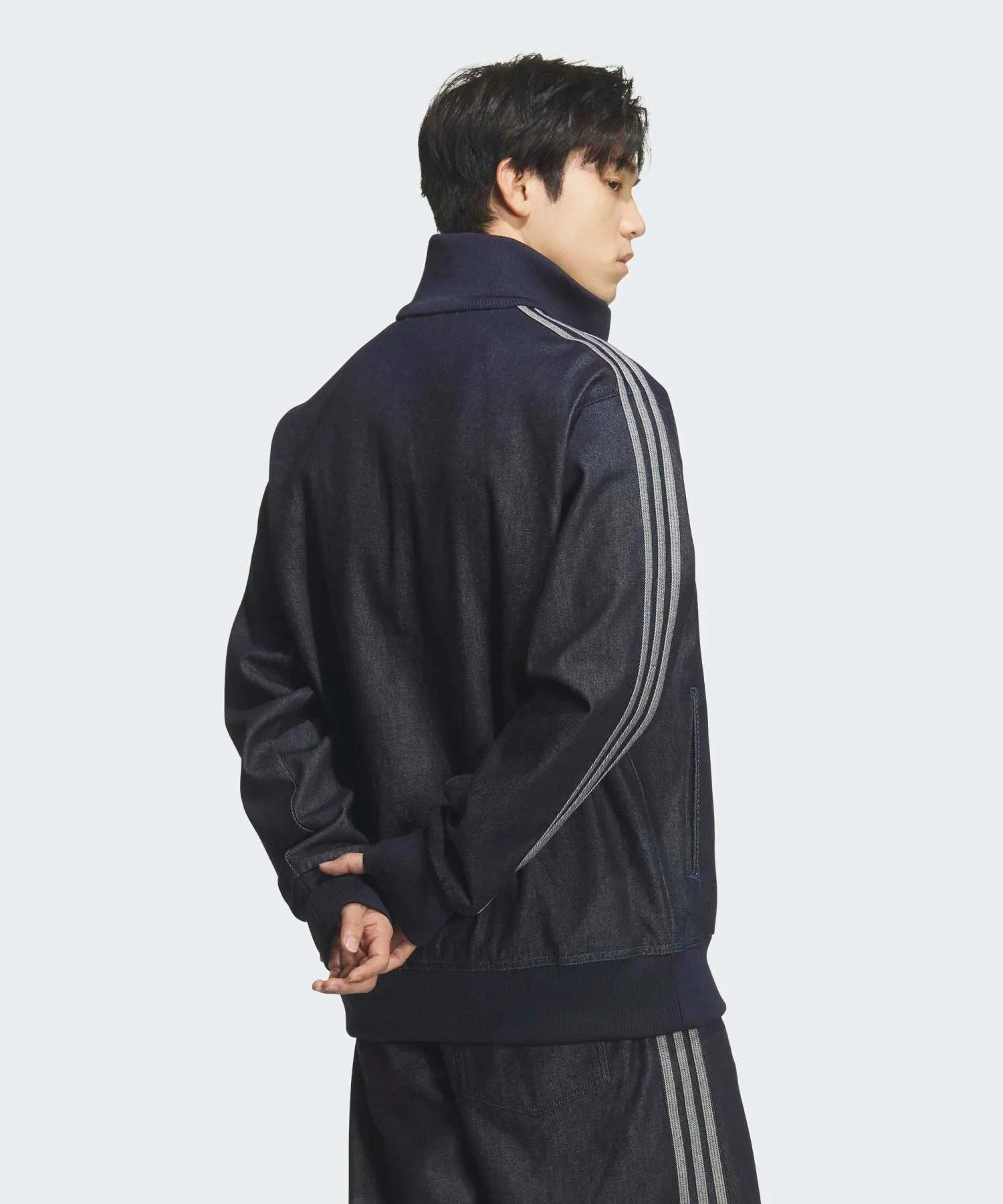 Джинсовая спортивная куртка Firebird atmos / Jersey / adidas Originals — фото 4