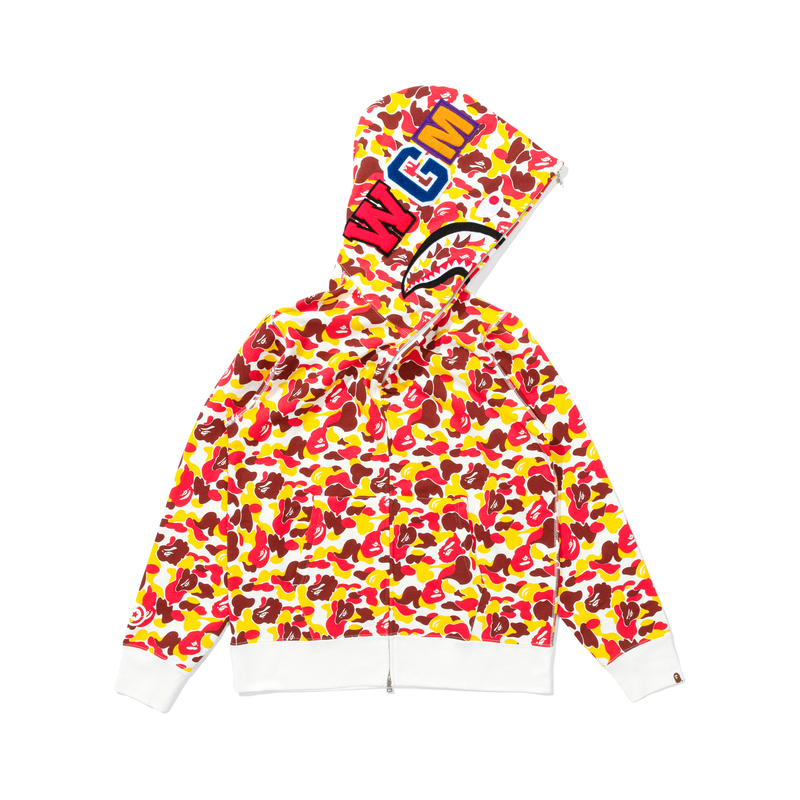 Толстовка BAPE STORE PACK FW25 Unisex A BATHING APE, красный & желтый — фото 3