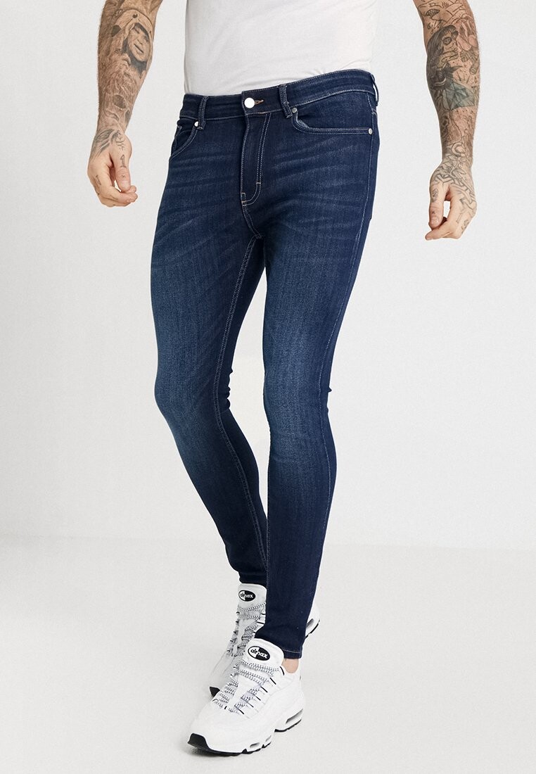 

Джинсы Skinny Fit Pier One, темно-синий деним