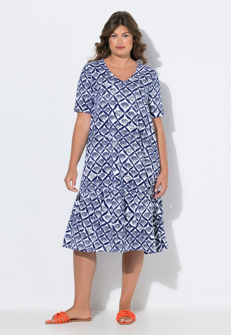 

Платье LAURASØN 1/2 ARM V-AUSSCHNITT, Violet Blue/Purple