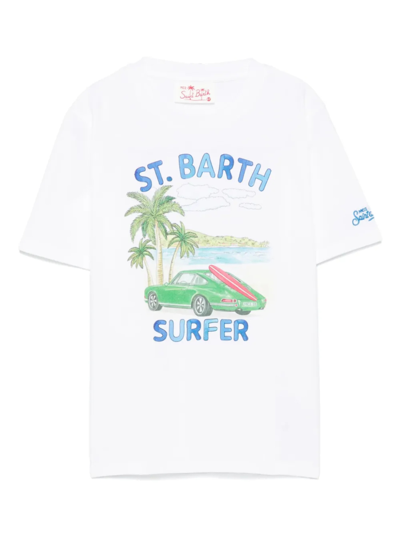 

MC2 Saint Barth Kids футболка Barth Surfer, белый