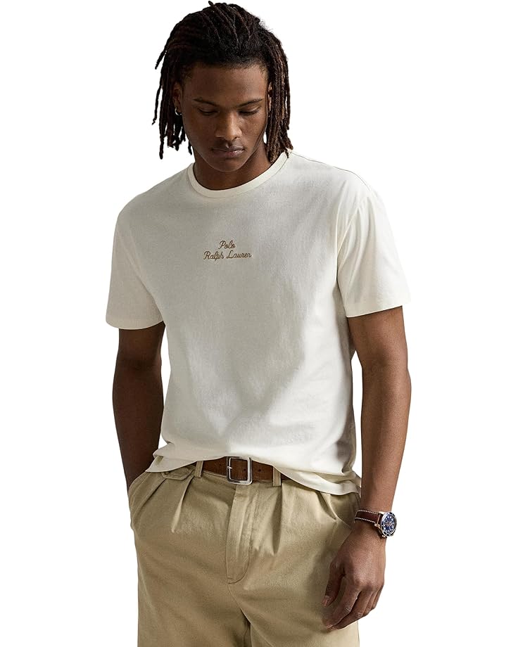 

Футболка Polo Ralph Lauren Classic Fit Logo Jersey T-Shirt, цвет Pale Cream