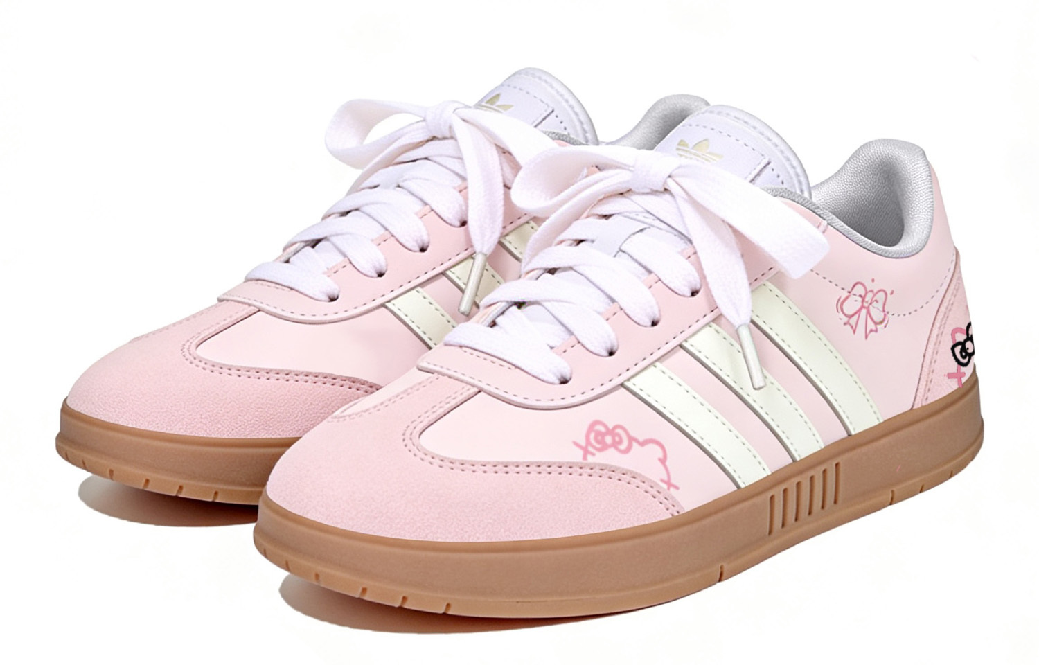 Adidas GRADAS Maris Sal Bubbles, сладкая кошка, устойчивые к истиранию и скольжению низкие кроссовки для скейтбординга Unisex Pink — фото 4