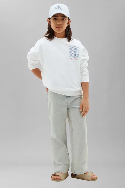 Худи Calvin Klein Jeans белое, хлопок — фото 4
