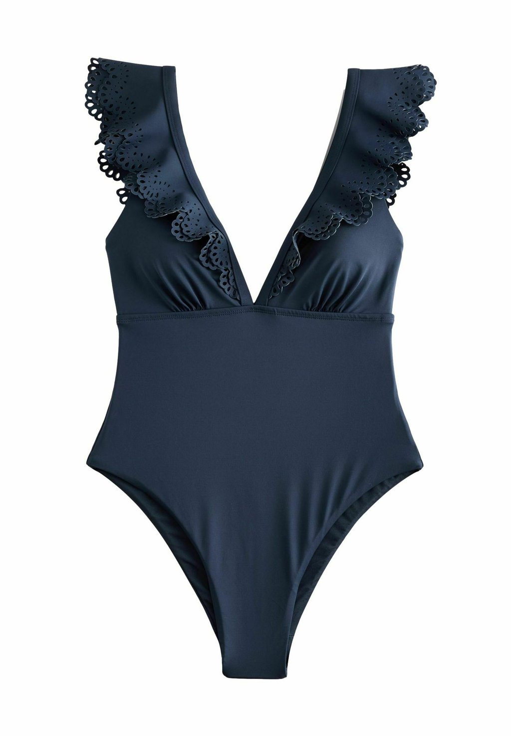 

Купальник REGULAR FIT - PLUNGE FRILL LASER CUT TUMMY CONTROL Next, синий