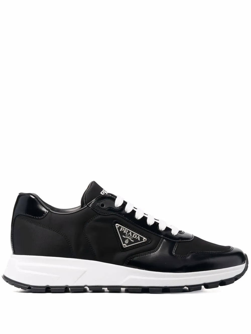 

Кроссовки Re-Nylon с логотипом Triangle Prada, черный