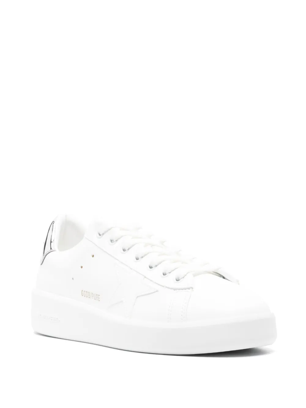 Кроссовки Purestar на шнуровке GOLDEN GOOSE, белый — фото 2