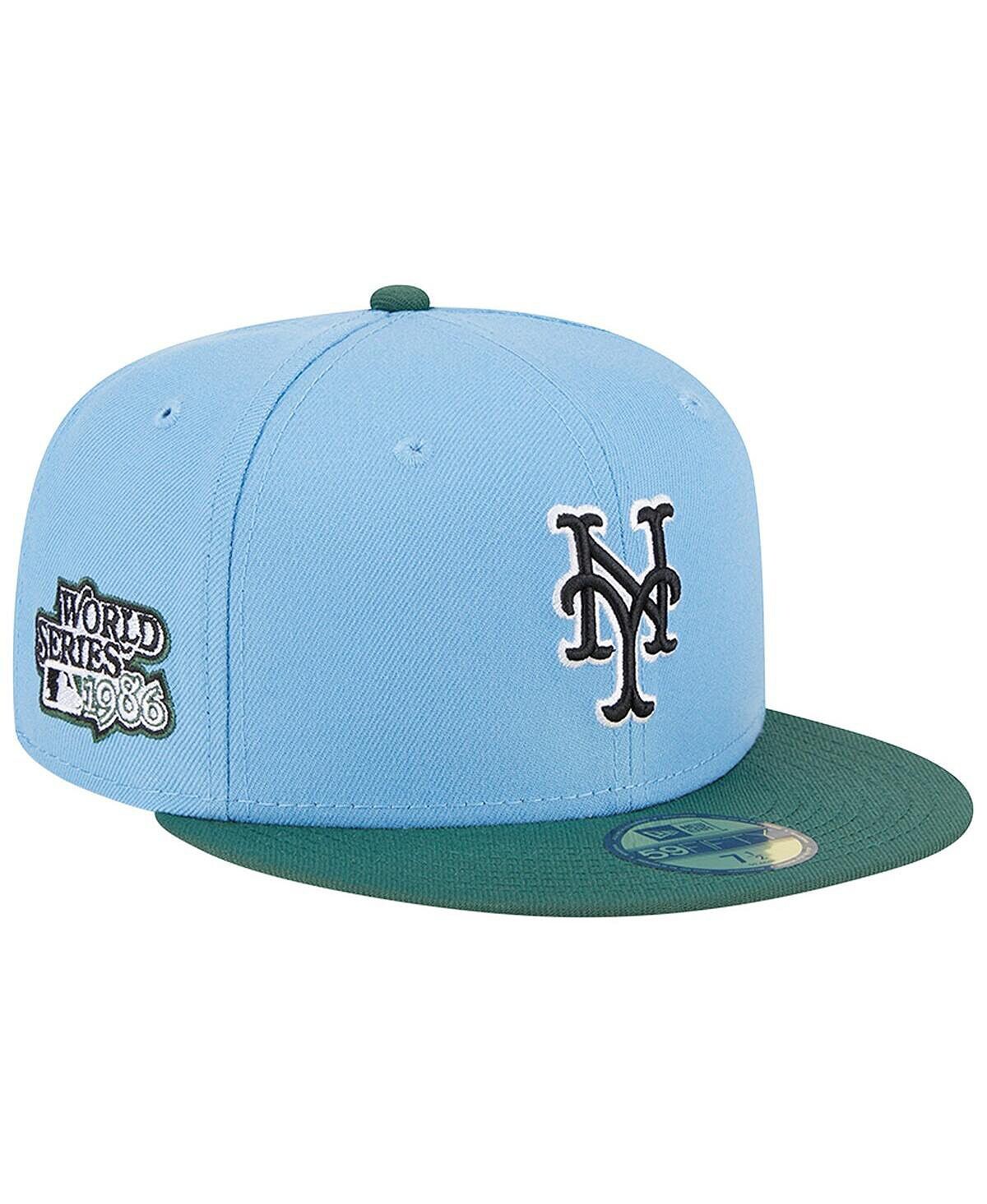 

Мужская облегающая шляпа небесно-голубого цвета с кинзой New York Mets World Series 1986 59FIFTY New Era