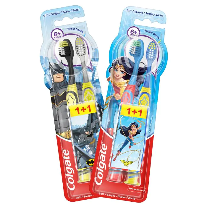 

Зубная щетка cepillo dental smiles minions suave +6 años 1+1 Colgate, количество 2 штук