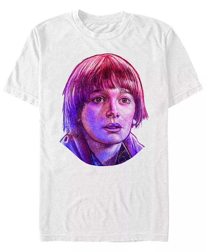 

Футболка мужская Stranger Things Will Big Face с коротким рукавом Fifth Sun, белый