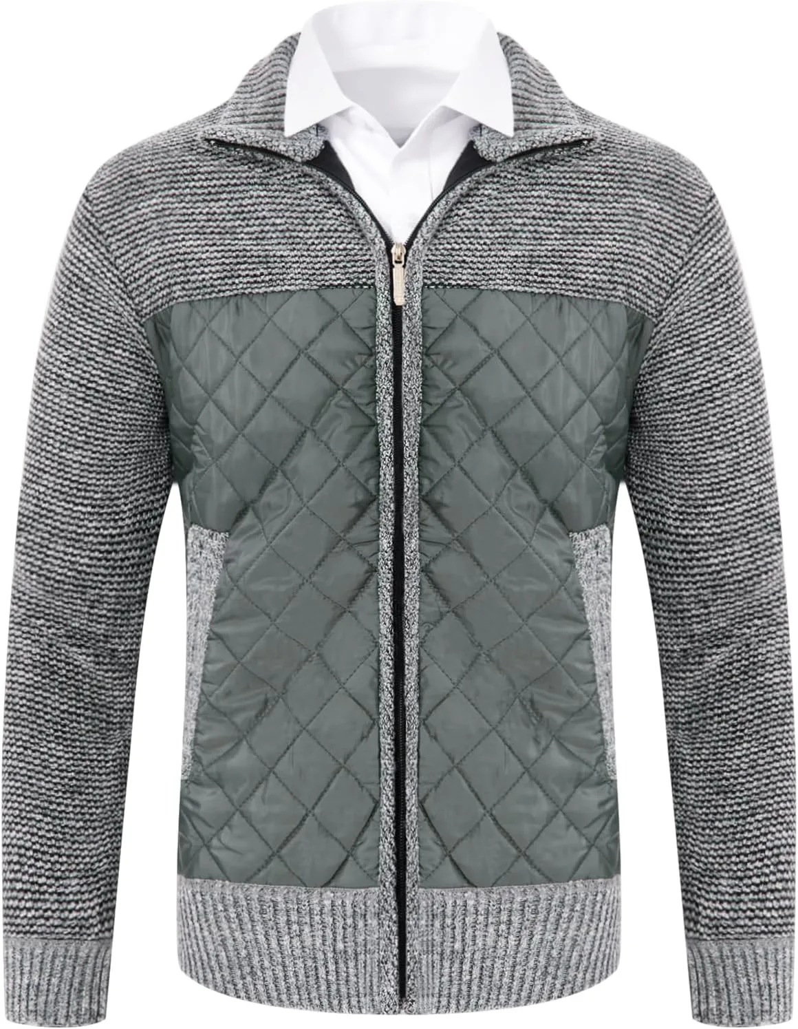 

Мужской кардиган на молнии, легкий, приталенный, с карманами Snullo