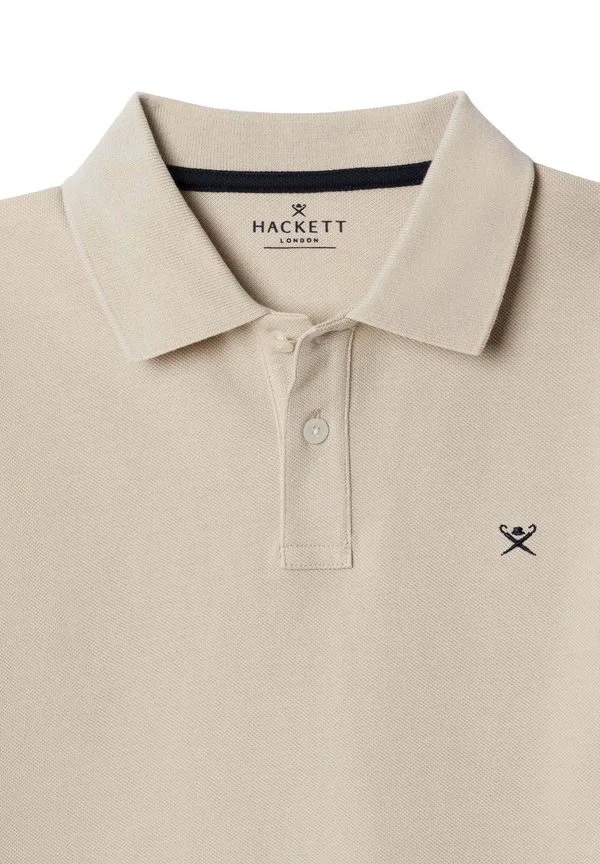 Футболка-Поло с небольшим логотипом Hackett London, Natural Beige — фото 3