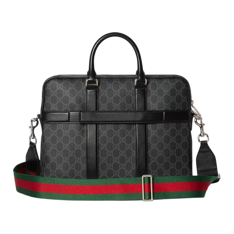GUCCI Сумка GG Supreme GG Monogram Coated Fabric мужская черная — фото 3