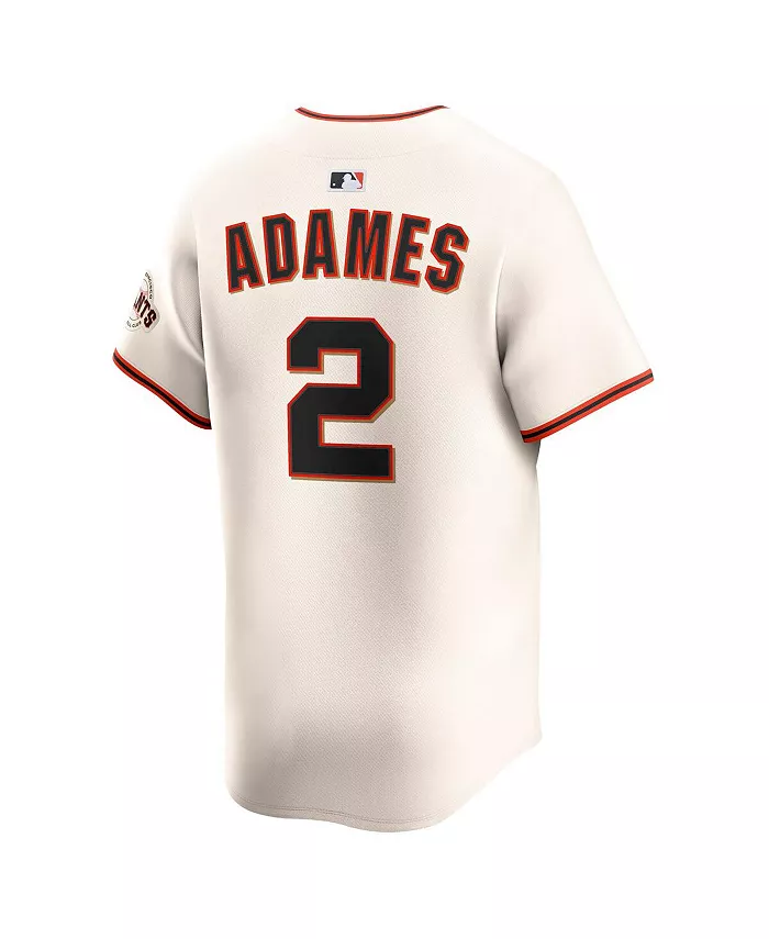 Мужская бейсбольная джерси Willy Adames кремового цвета San Francisco Giants Alternate Limited Player Nike — фото 2