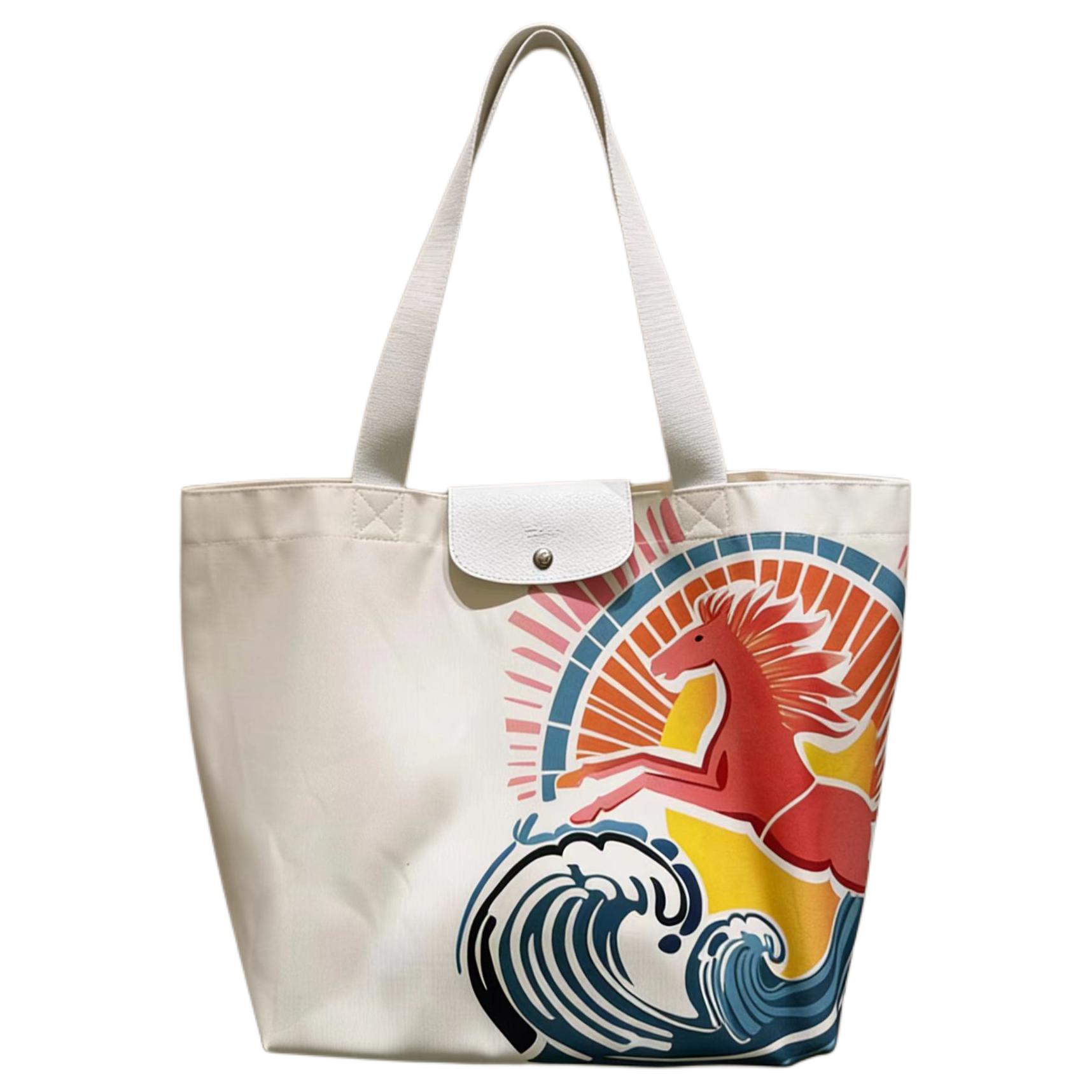 

Сумка через плечо из ткани и коровьей кожи Women's Rainbow LONGCHAMP, basic set (bag+dust bag)