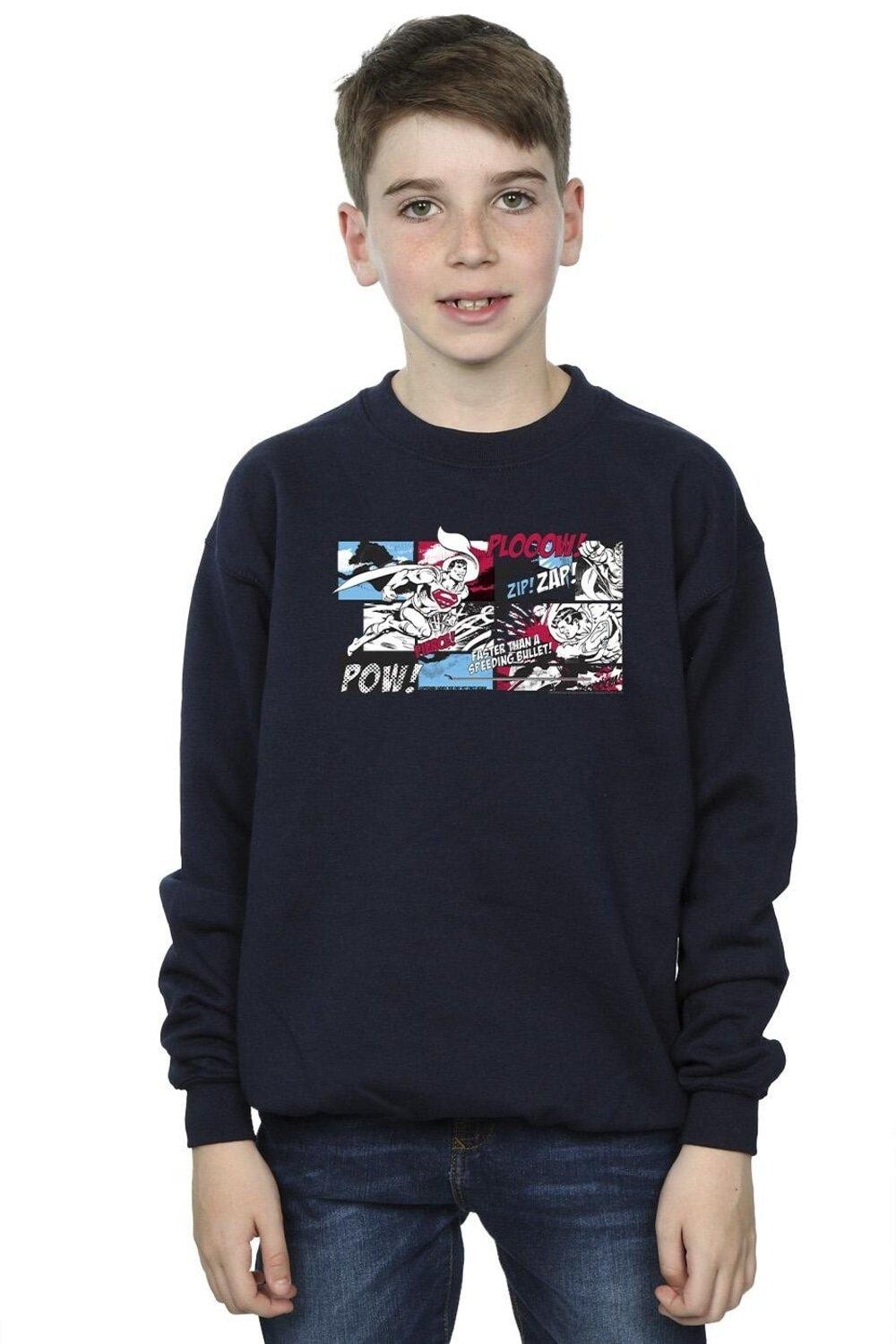 

Толстовка с комиксами «Супермен» DC Comics, темно-синий