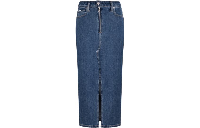 Джинсовая длинная юбка Women's 1A4-Denim Blue Calvin Klein — фото 2