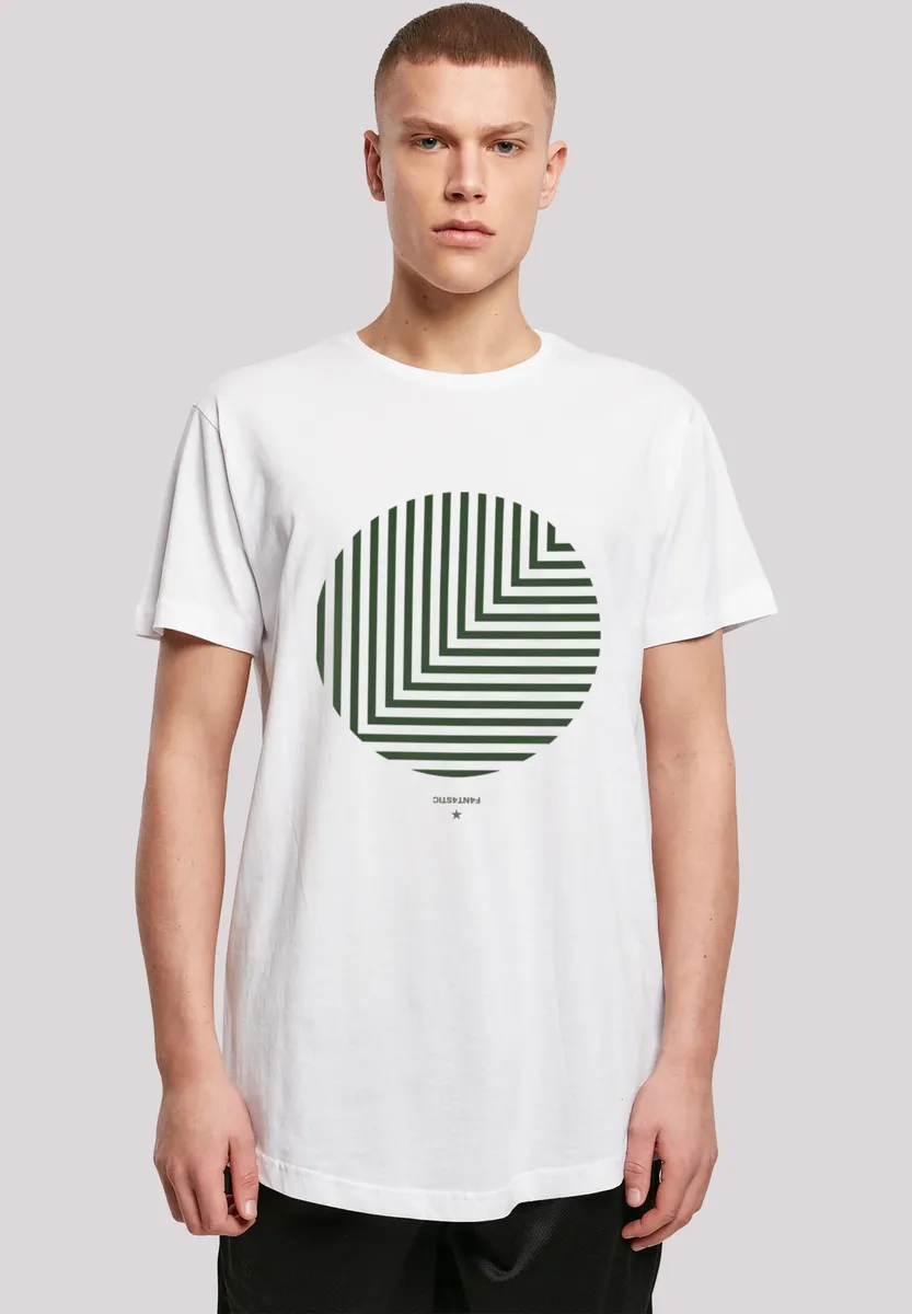 

F4NT4STIC Футболка "Geometrics Green", принт, белый