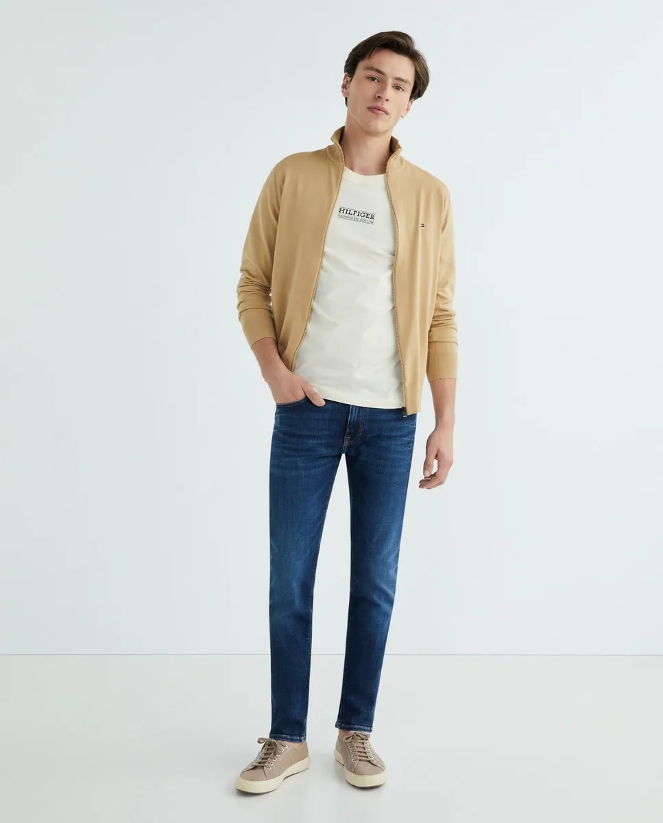 

Мужские темные узкие джинсы Tommy Hilfiger, синий