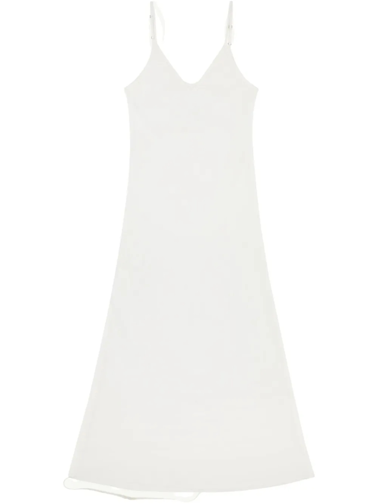 

Шелковое платье MM6 Maison Margiela, белый