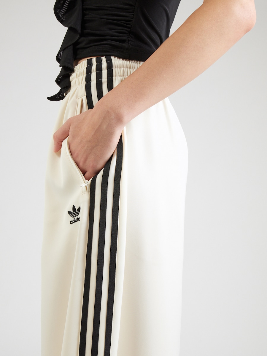 Широкие брюки ADIDAS ORIGINALS Adicolor, Natural White — фото 2