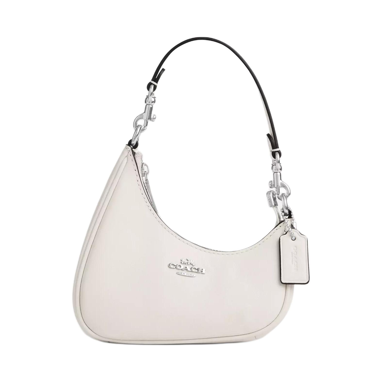 

Кожаный брелок для сумки Teri с мини-кошельком для монет, женский, цвет chalk COACH, Chalk