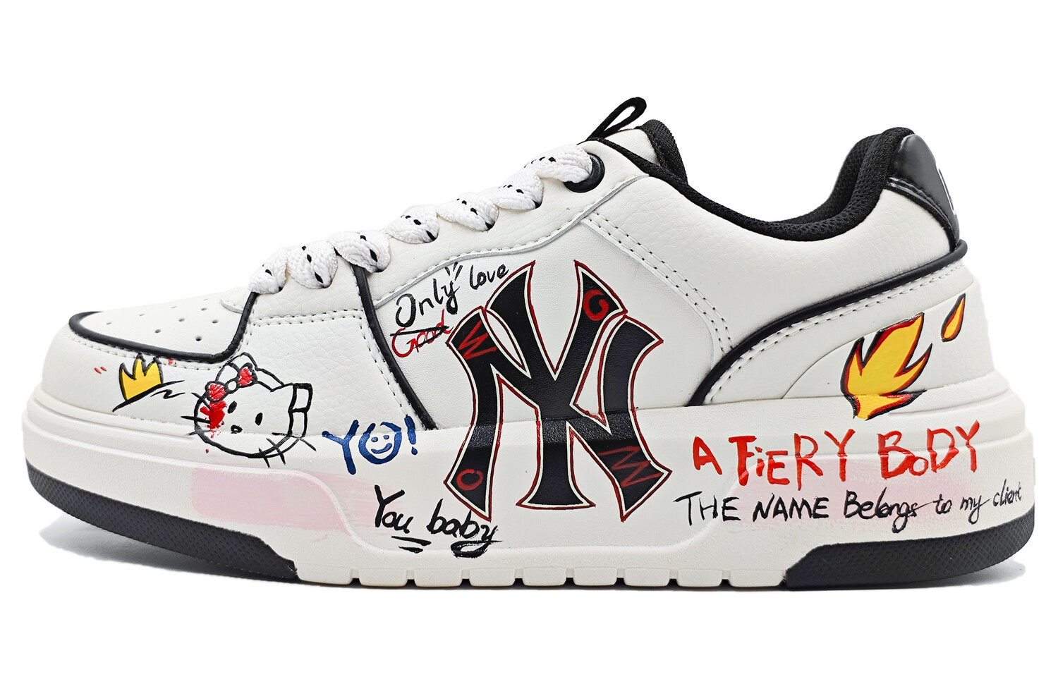 

Кроссовки MLB Chunky Liner Skateboard Shoes Unisex Low-Top White, белый