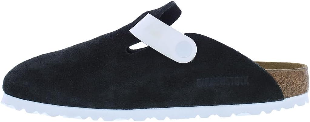 Унисекс сабо Birkenstock Boston с мягкой стелькой, белый — фото 3