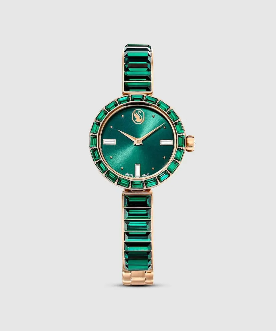 

Женские ювелирные часы зеленого цвета Swarovski, зеленый