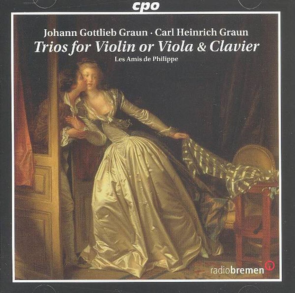 

Диск CD Graun: Trios for Violin or Viola & Clavier [Import] - Johann Gottlieb Graun, Carl Heinrich Graun, Les Amis de Philippe