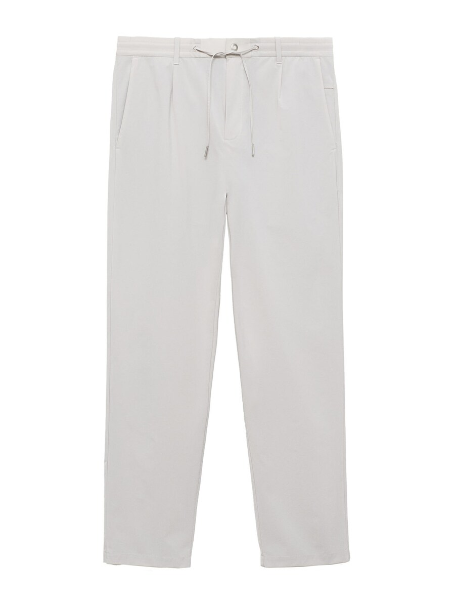 

Тканевые брюки MANGO MAN Tapered Pleat-Front Pants Lunar, цвет smoke grey