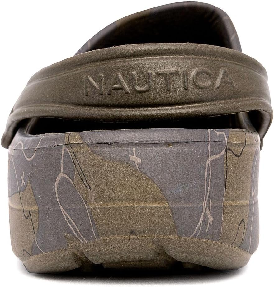Мужские сабо Nautica - спортивные сандалии - без застежки с регулируемым задним ремешком - (водные обувь/мягкие тапочки) River Edge, Camo River Edge — фото 3