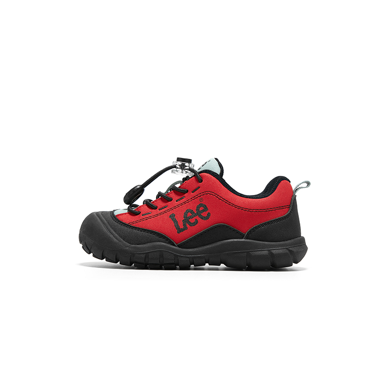 

Slip Resistant Anti Kick Abrasion Resistant Lightweight Cushioning Low top Outdoor Shoes Kids' LEE KIDS, красный[consider 1 size up]