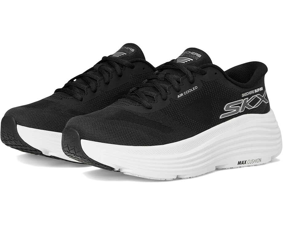 Кроссовки SKECHERS Max Cushioning Endeavour Hallandale Hands Free Slip-Ins, черный/белый