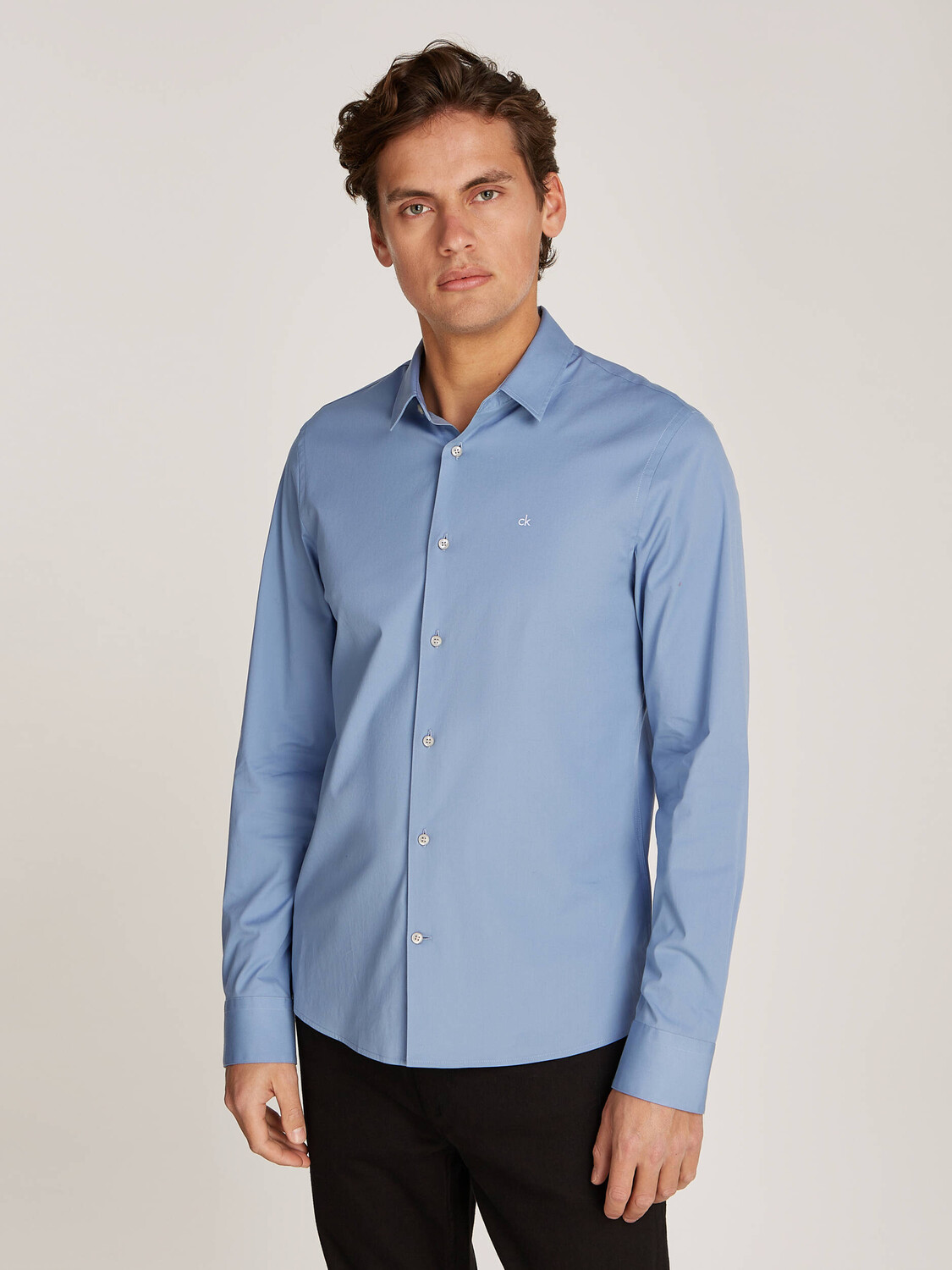 

Рубашка Calvin Klein Slim Fit, синий