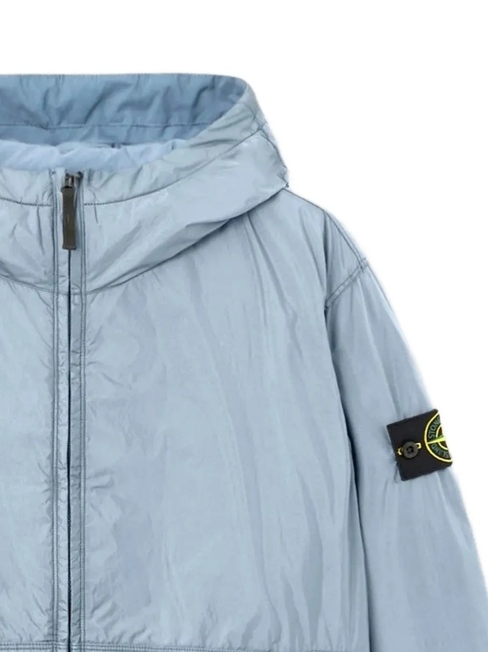 Куртка с капюшоном и накладным карманом спереди Stone Island, синий — фото 2