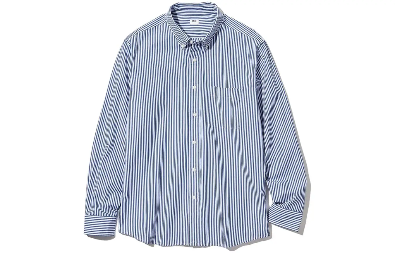 

Мужская рубашка UNIQLO, цвет Blue
