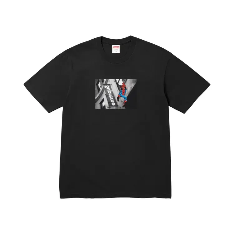 Футболка Supreme x Spider-Man, черная
