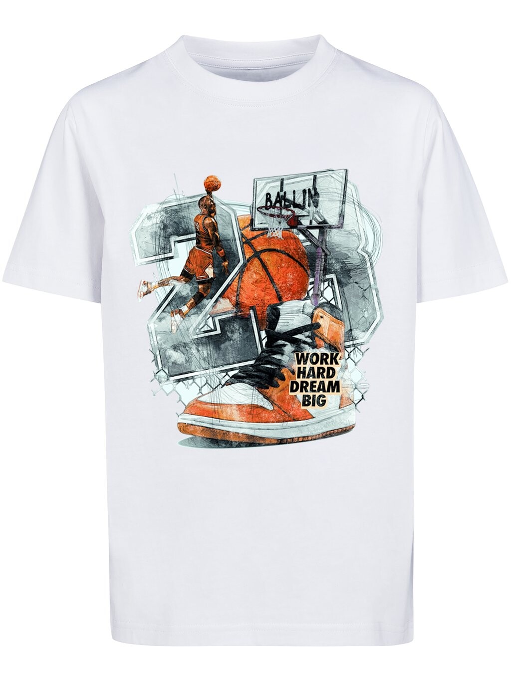 

Футболка с принтом VINTAGE BALLIN Mister Tee, цвет white