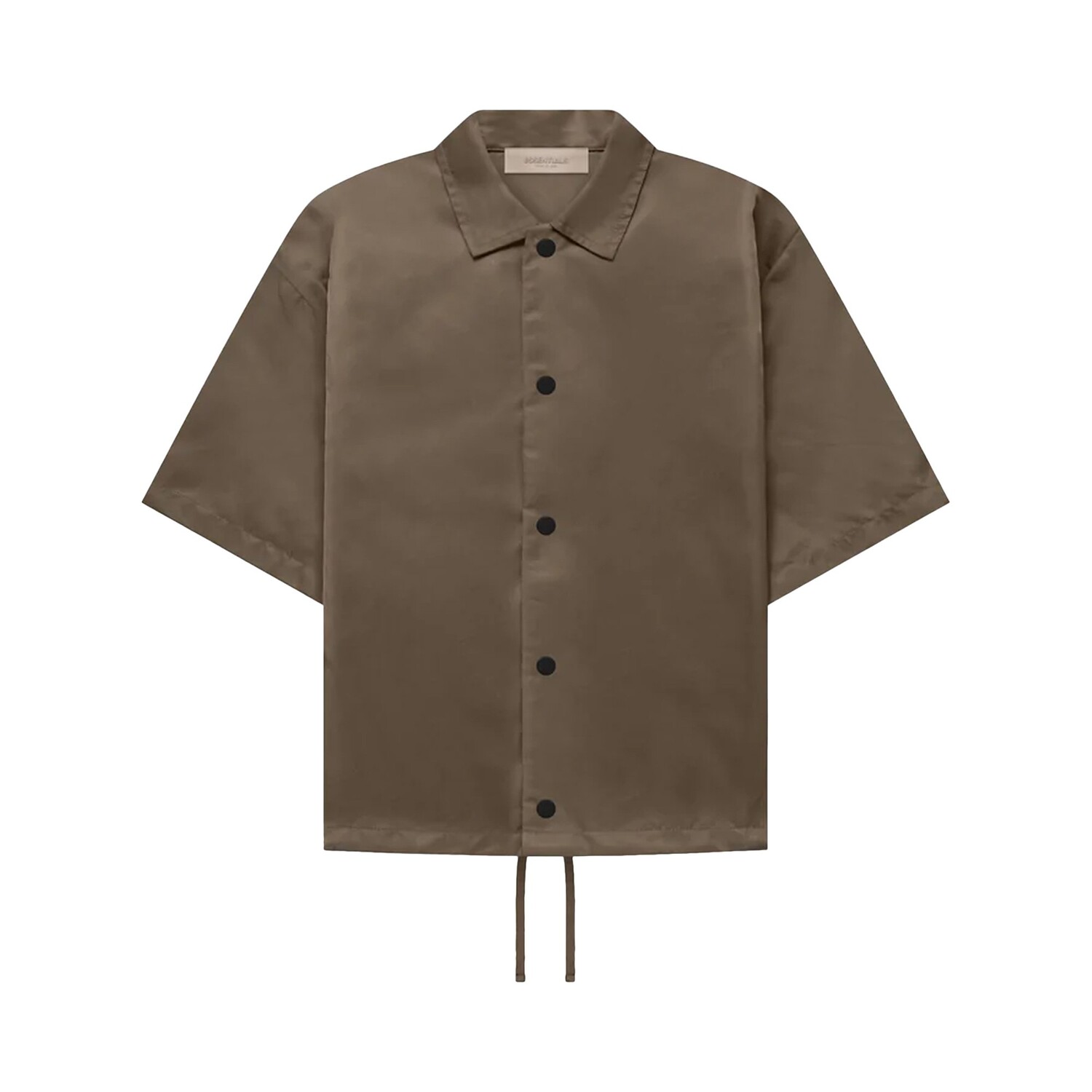 

Детская нейлоновая рубашка Fear of God Essentials с короткими рукавами, цвет Дерево